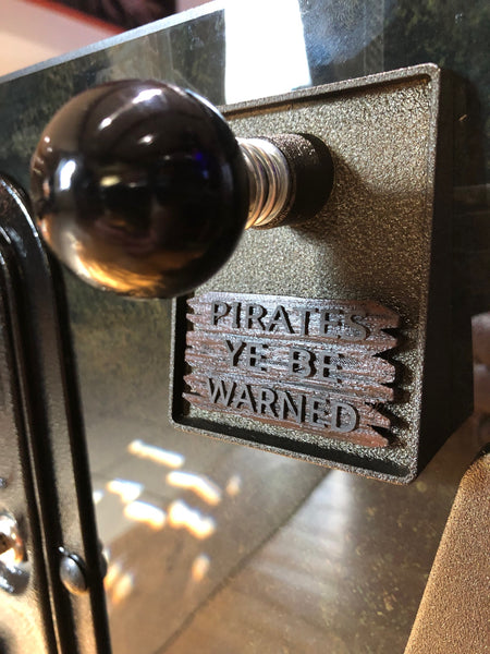 JJP Pirates of the Caribbean "Pirates Be Warned" custom shooter plate sign!