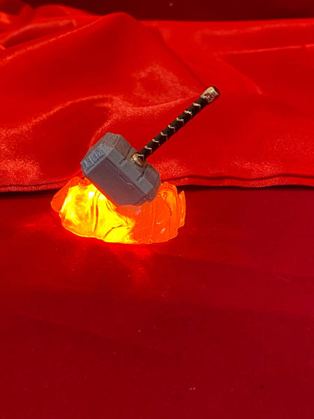 Avengers Custom Illuminated "Thor Rock Crusher" hammer Mod!