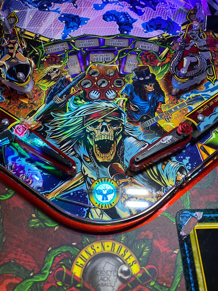 JJP Guns n Roses Custom 3D Roses and Guns flipper set Lower