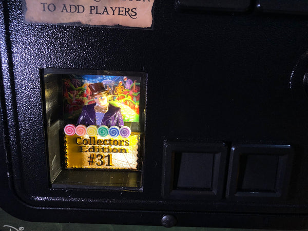 JJP Willy Wonka custom Illuminated Coin Door 3D Shadow box LE or CE