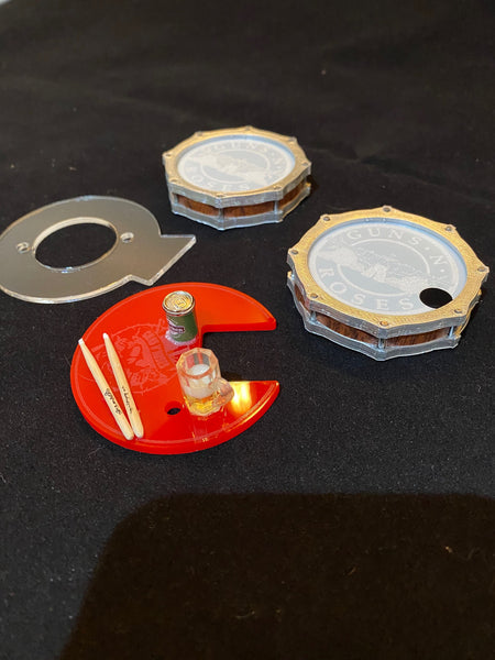 JJP Guns and Roses 3D Custom ROCK pop bumper drum kit LE and CE!