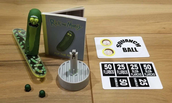Rick and Morty Pickle Rick With Green Plastic AND BONUS Items