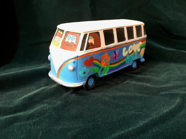 Junk Yard Pinball Custom painted Hippy Bus! Groovy Man!