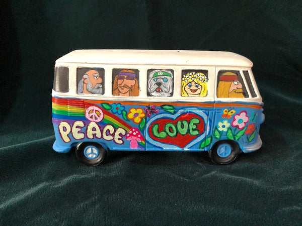 Junk Yard Pinball Custom painted Hippy Bus! Groovy Man!